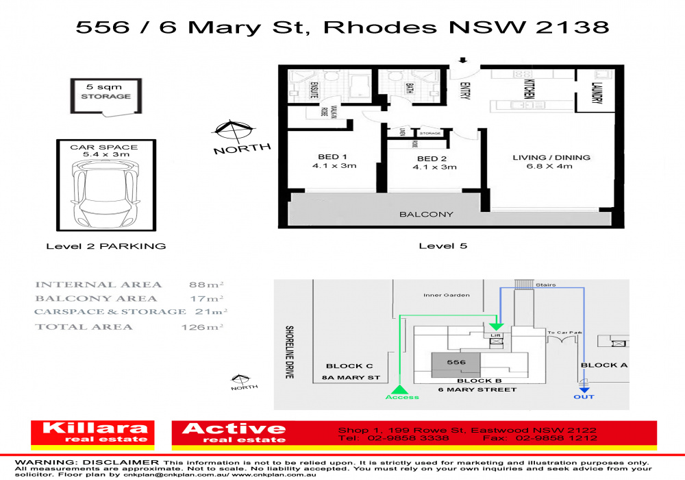556/6 Mary St, Rhodes NSW, 2 Bedrooms Bedrooms, 1 Room Rooms,2 BathroomsBathrooms,公寓 Apartment,出售 For Sale,NSW,1217