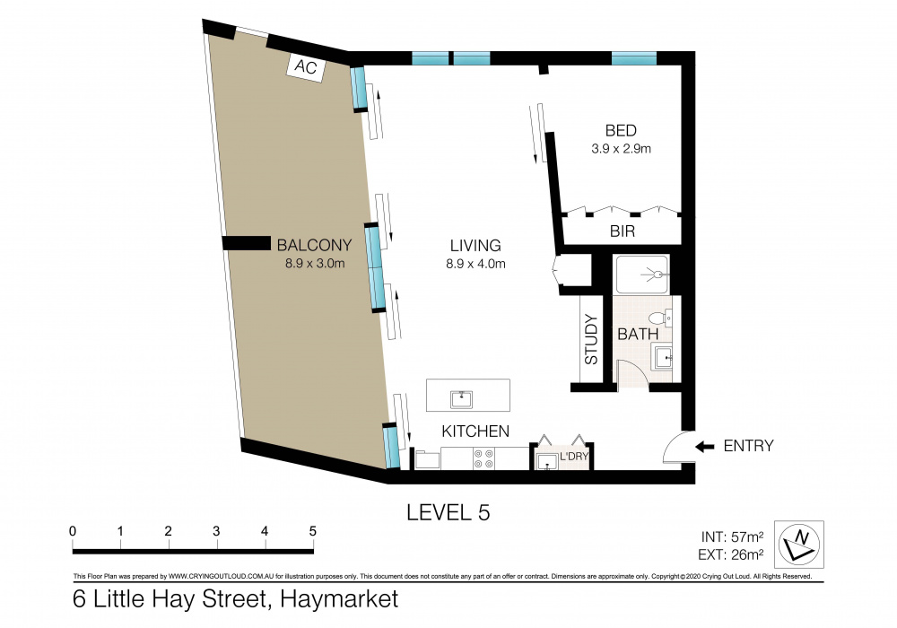 6 Little Hay Street, Haymarket, 1 Bedroom Bedrooms, ,1 BathroomBathrooms,公寓 Apartment,出售 For Sale,Hing Long,NSW,1314