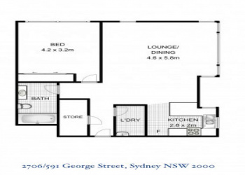 Level 27/591 George Street Sydney NSW 2000, 1 Bedroom Bedrooms, ,1 BathroomBathrooms,公寓 Apartment,出租For Rent,NSW,1376